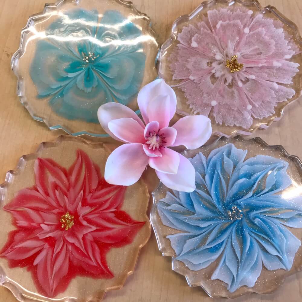 3D レジン フラワー（3D rejin flower）の花弁を綺麗に作る方法を教え