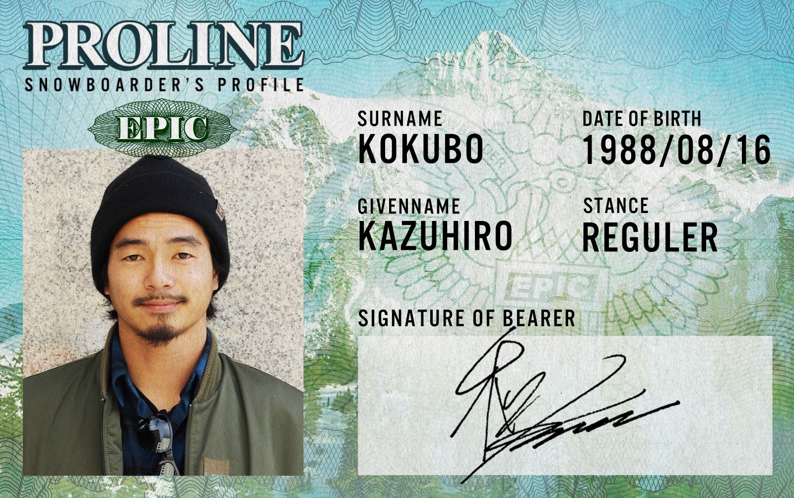 PROLINE – 國母和宏 / KAZUHIRO KOKUBO | EPIC SNOWBOARDING MAGAZINE