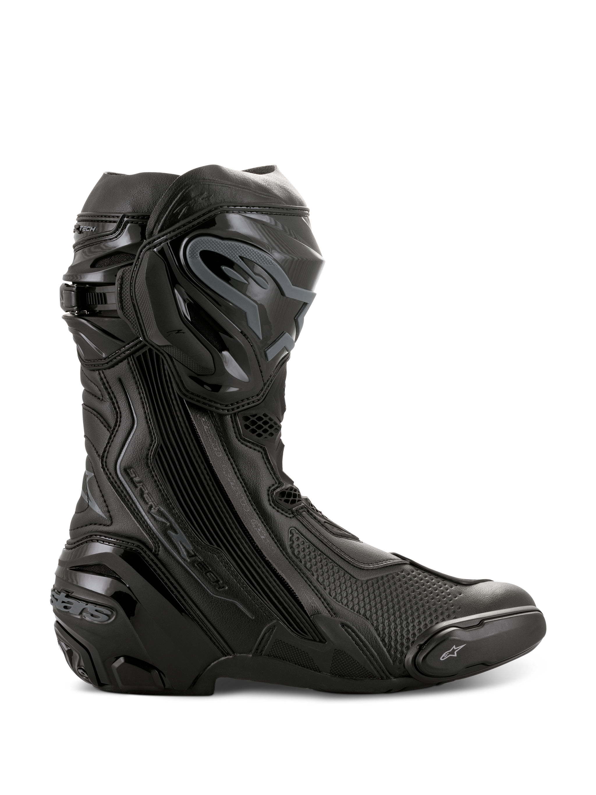 Supertech R - Black Motorcycle Boots | Alpinestars®