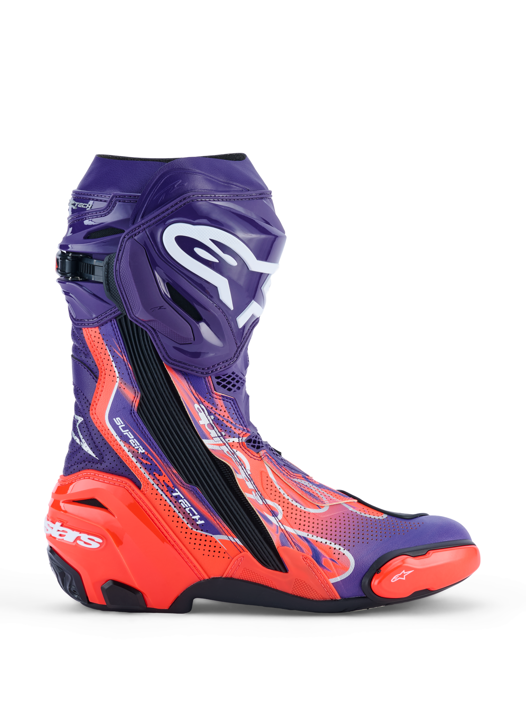 Supertech R LE Flyte Vented - Purple Motorcycle Boots | Alpinestars®