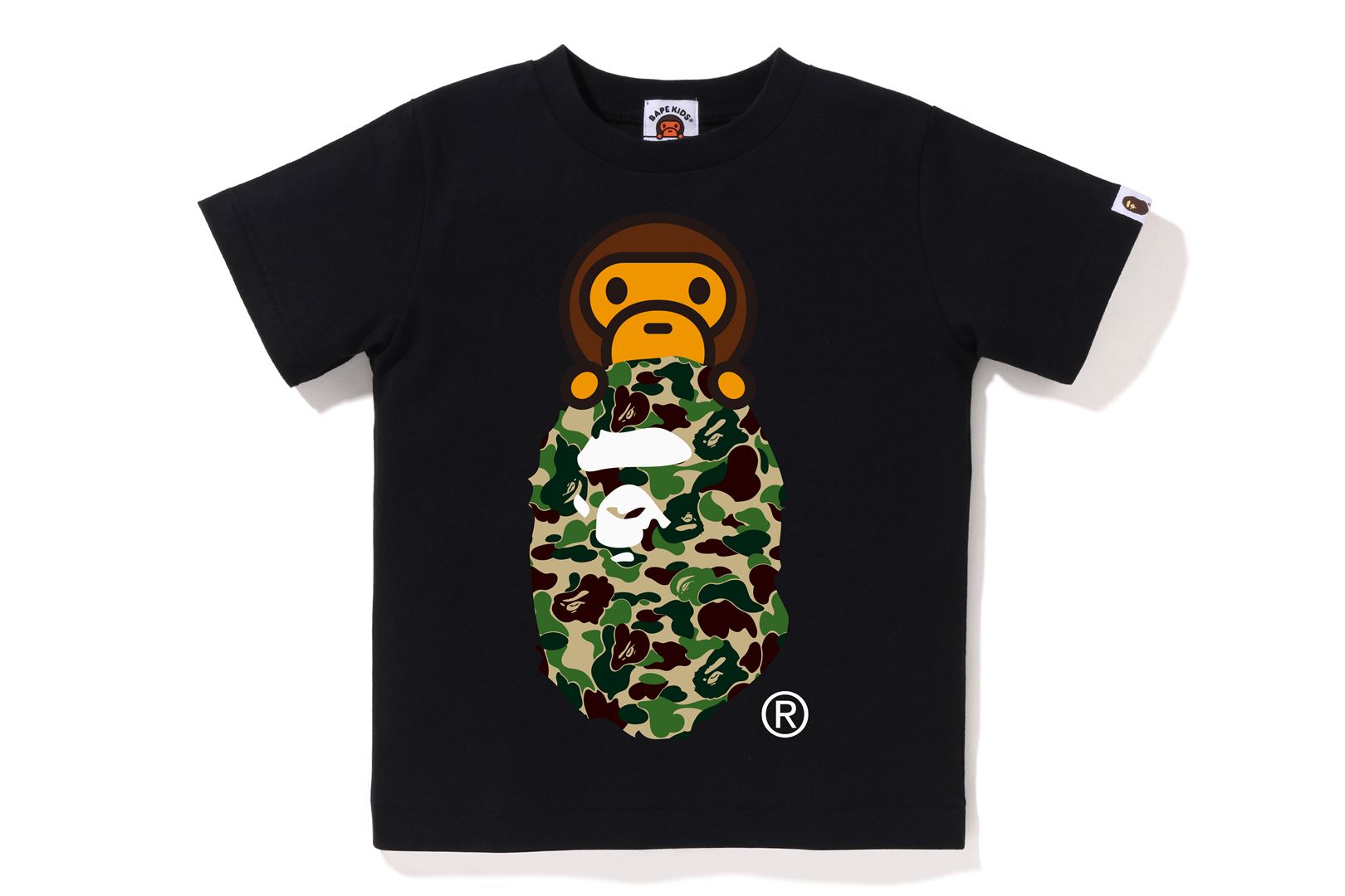 ABC CAMO MILO ON APE HEAD TEE KIDS – eu.bape.com