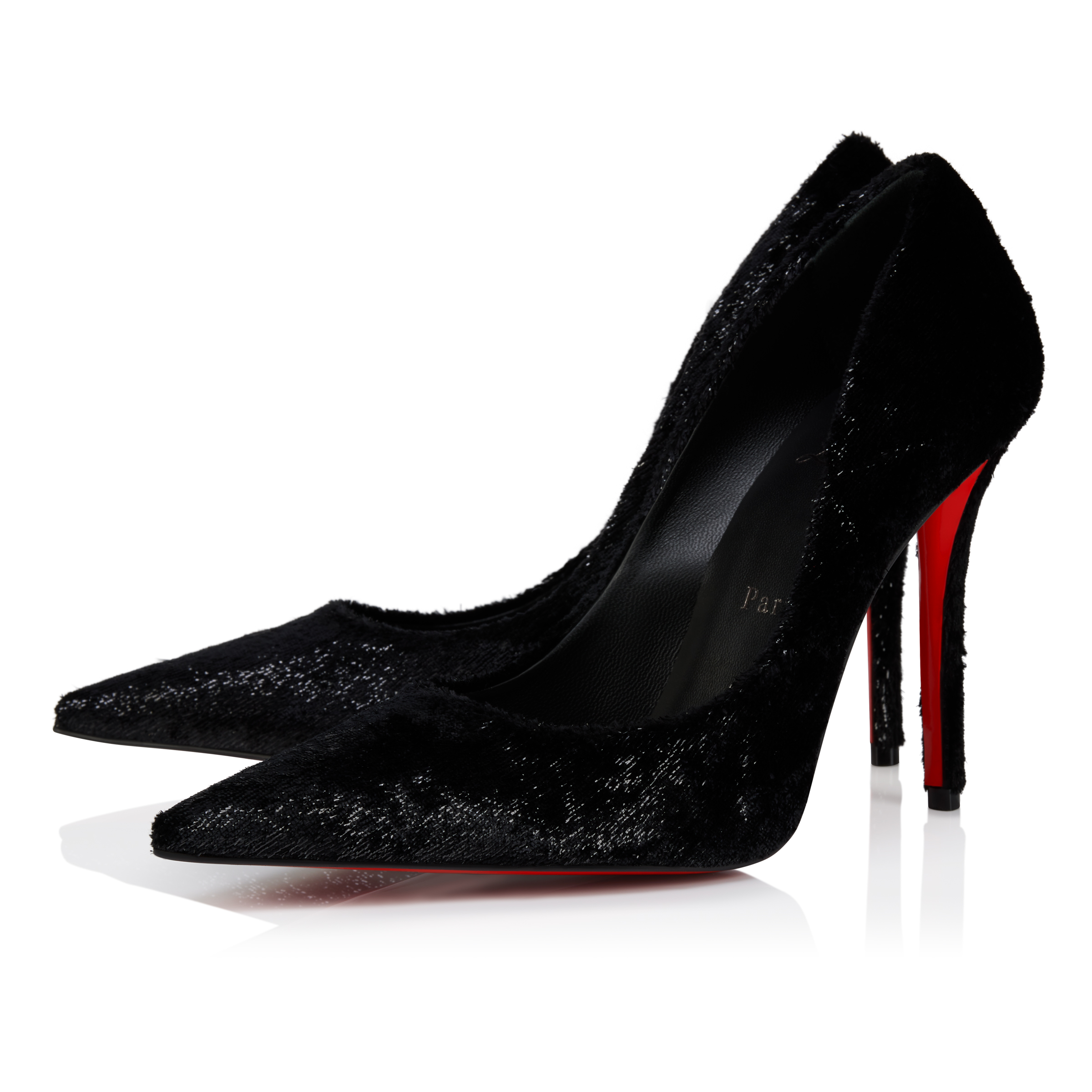 Miss Z - 100 mm Pumps - Velvet - Black - Women - Christian