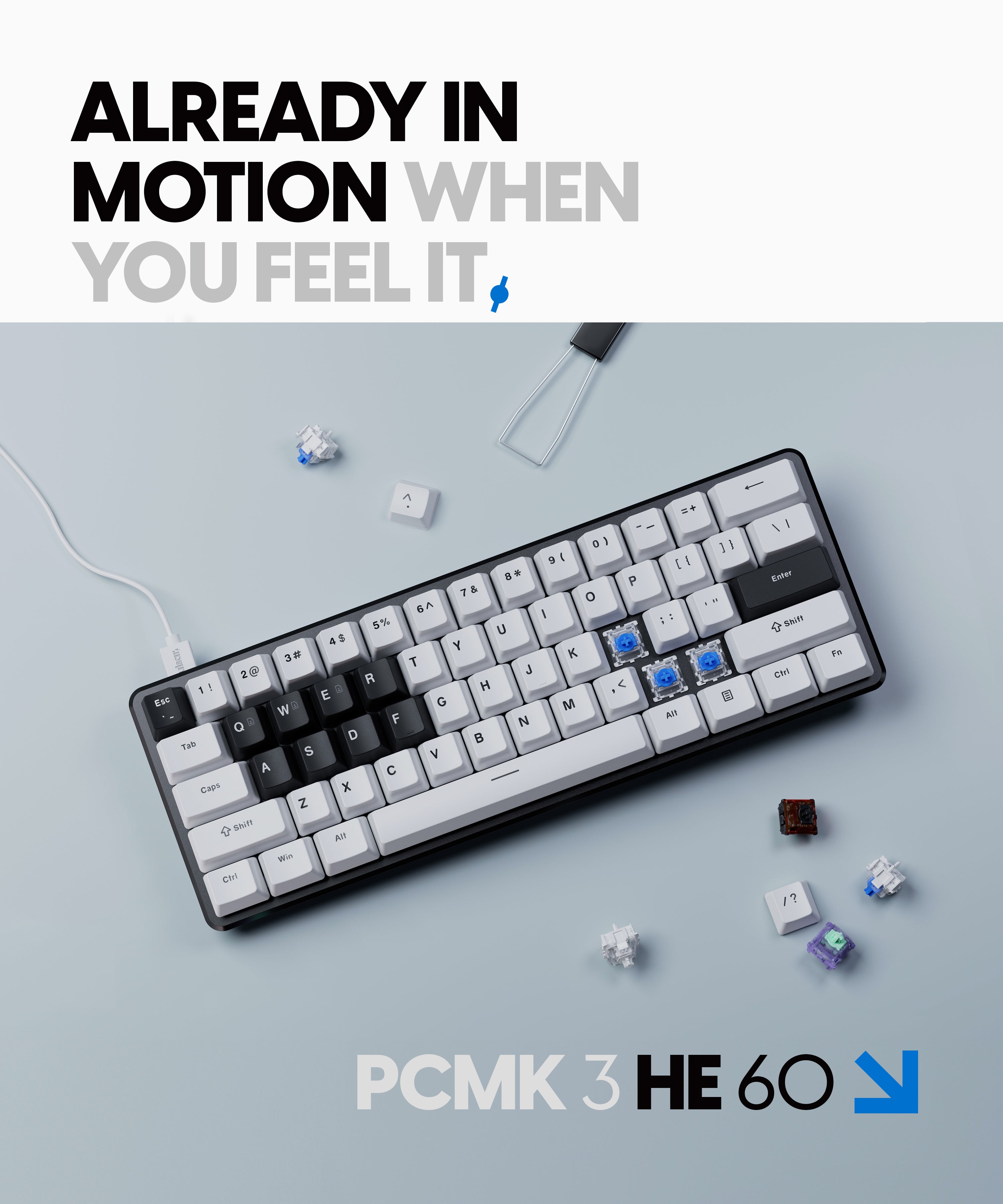 ANSI] PCMK 3 HE 60 Mechanical Gaming Keyboard – Pulsar Gaming Gears EU