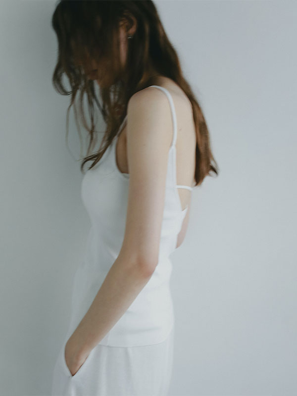 バンドゥセットニットキャミソール(F WHITE): トップス │ ETRE TOKYO
