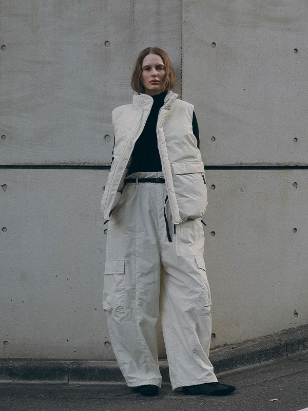 Marmot×ETRE TOKYO PERTEXダウンベスト(S OFF WHITE): アウター