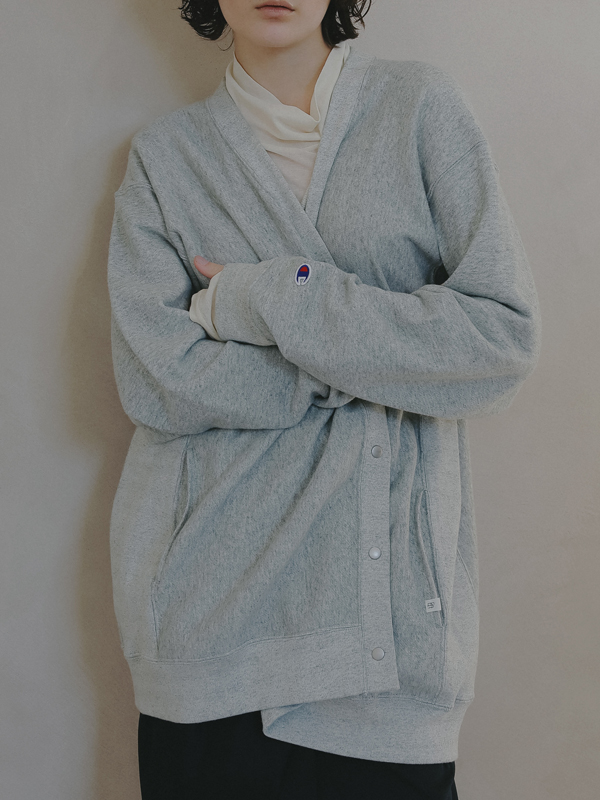 Champion REVERSE WEAVE V/N スウェットカーデ(F GREY): トップス