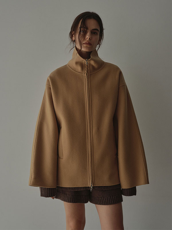 メルトンスタンドネックリバーブルゾン(S NAVY): アウター │ ETRE