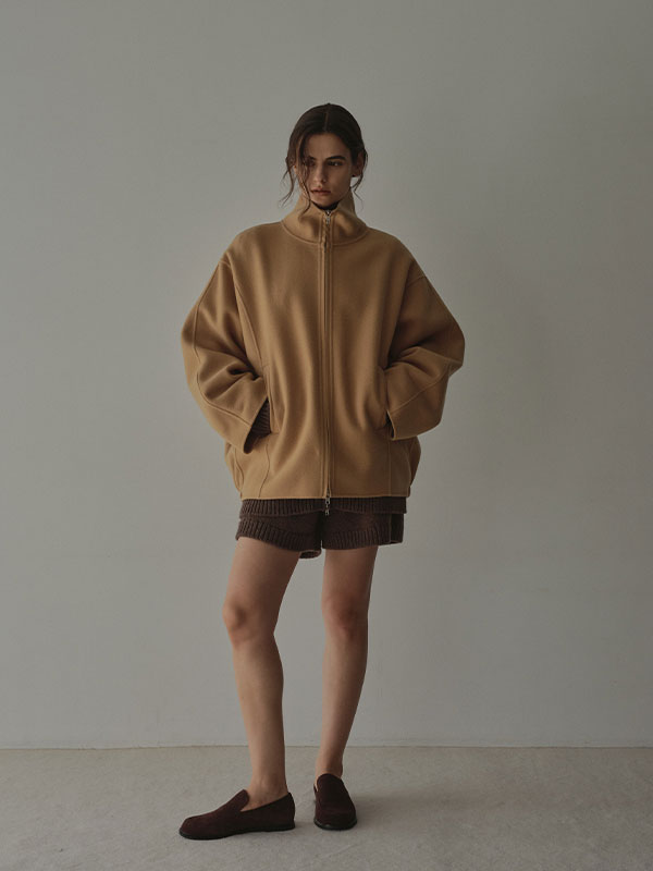 メルトンスタンドネックリバーブルゾン(S NAVY): アウター │ ETRE