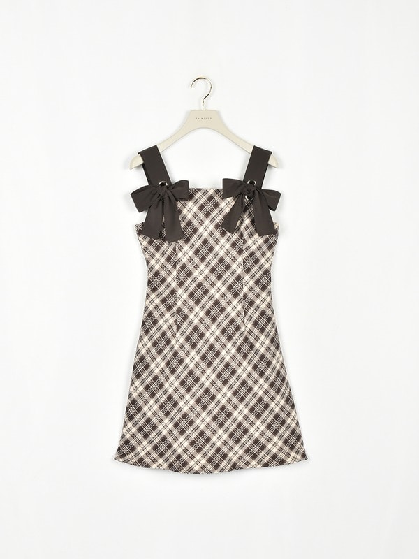 リボンチェックキャミワンピース｜evelyn（エブリン）公式通販サイト
