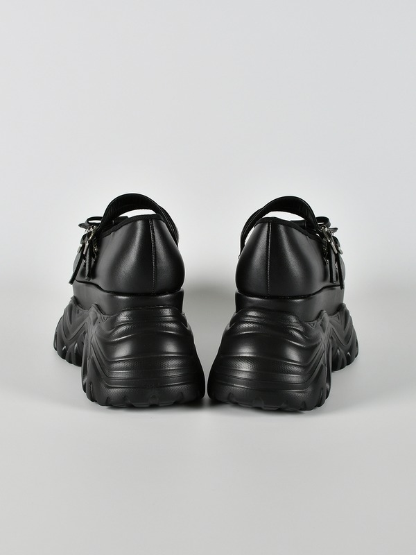 evelyn 厚底リボンローファー ブラウン Lサイズ 厚底リボンローファー