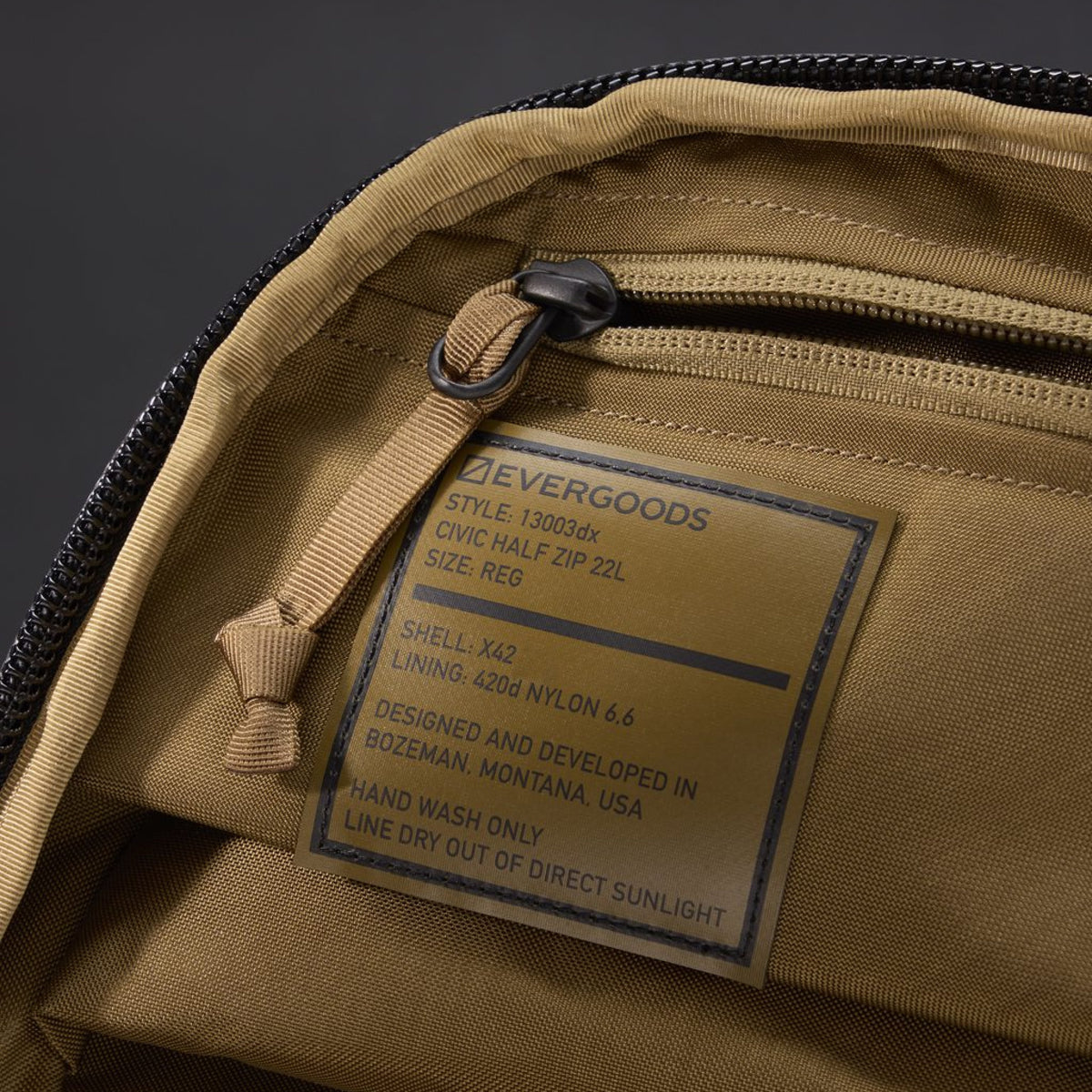 EVERGOODS - Civic Half Zip - X-Pac