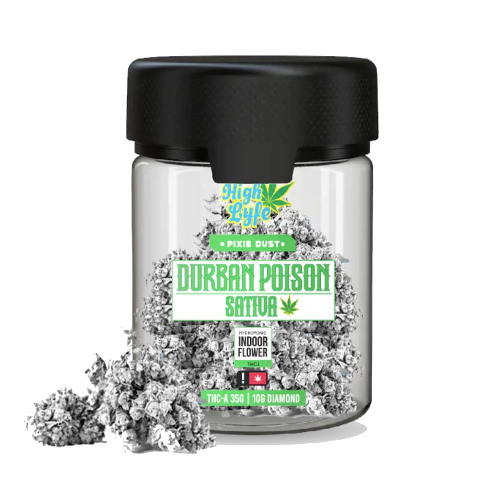 High Lyfe THC-A Pixie Dust Durban Poison Flower - 35g - Everything 420