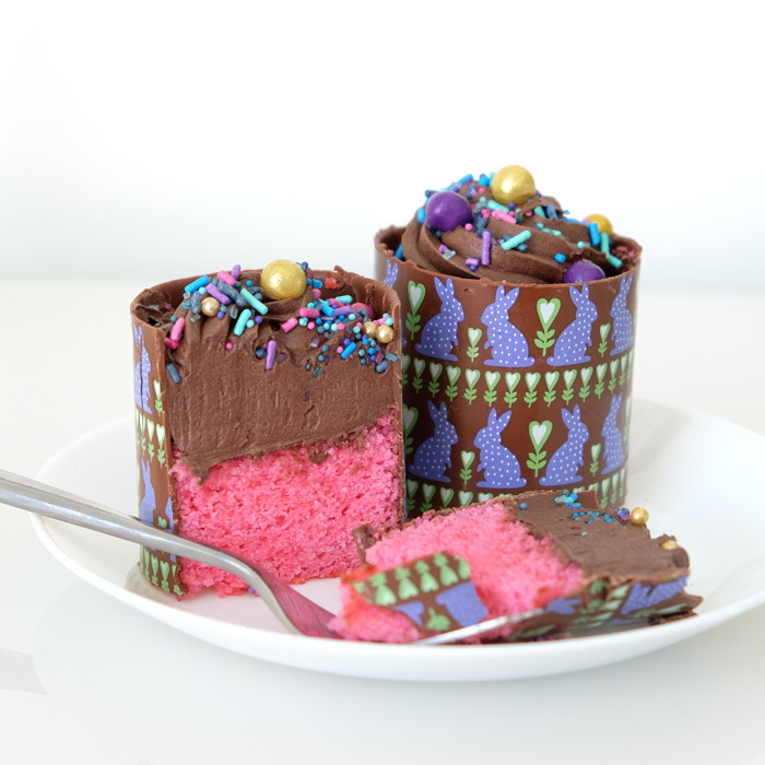 Chocolate Wrapped Mini Cakes - Evil Cake Genius
