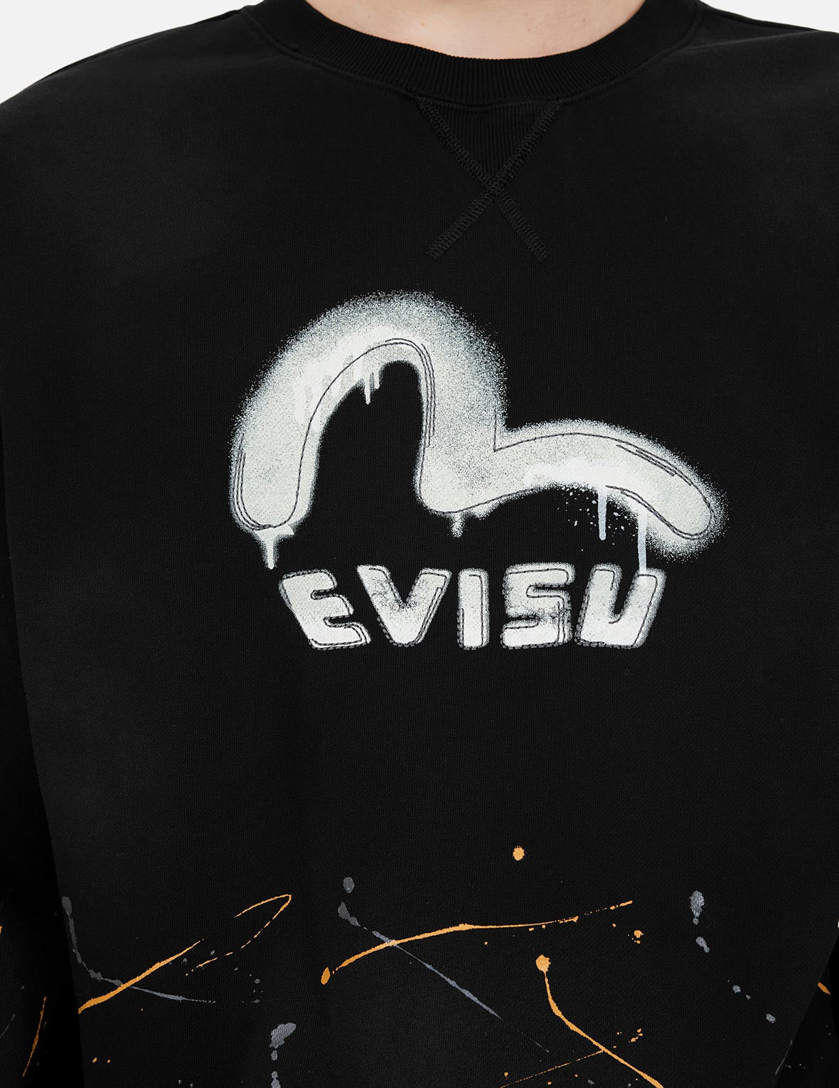 ロゴとカモメプリント リラックスフィットスウェットシャツ – EVISU