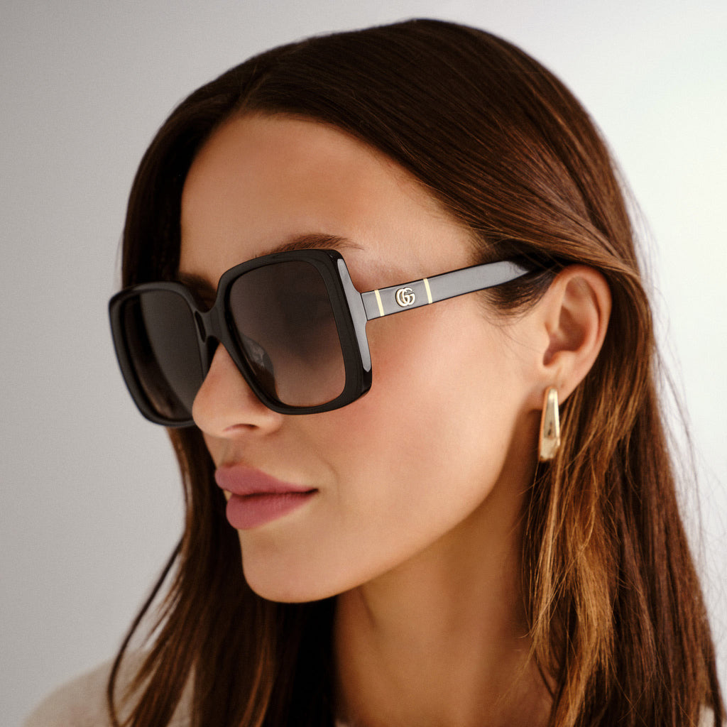 Gucci Gg0632sa Black Female Rectangle Sunglasses | Eyewear Index