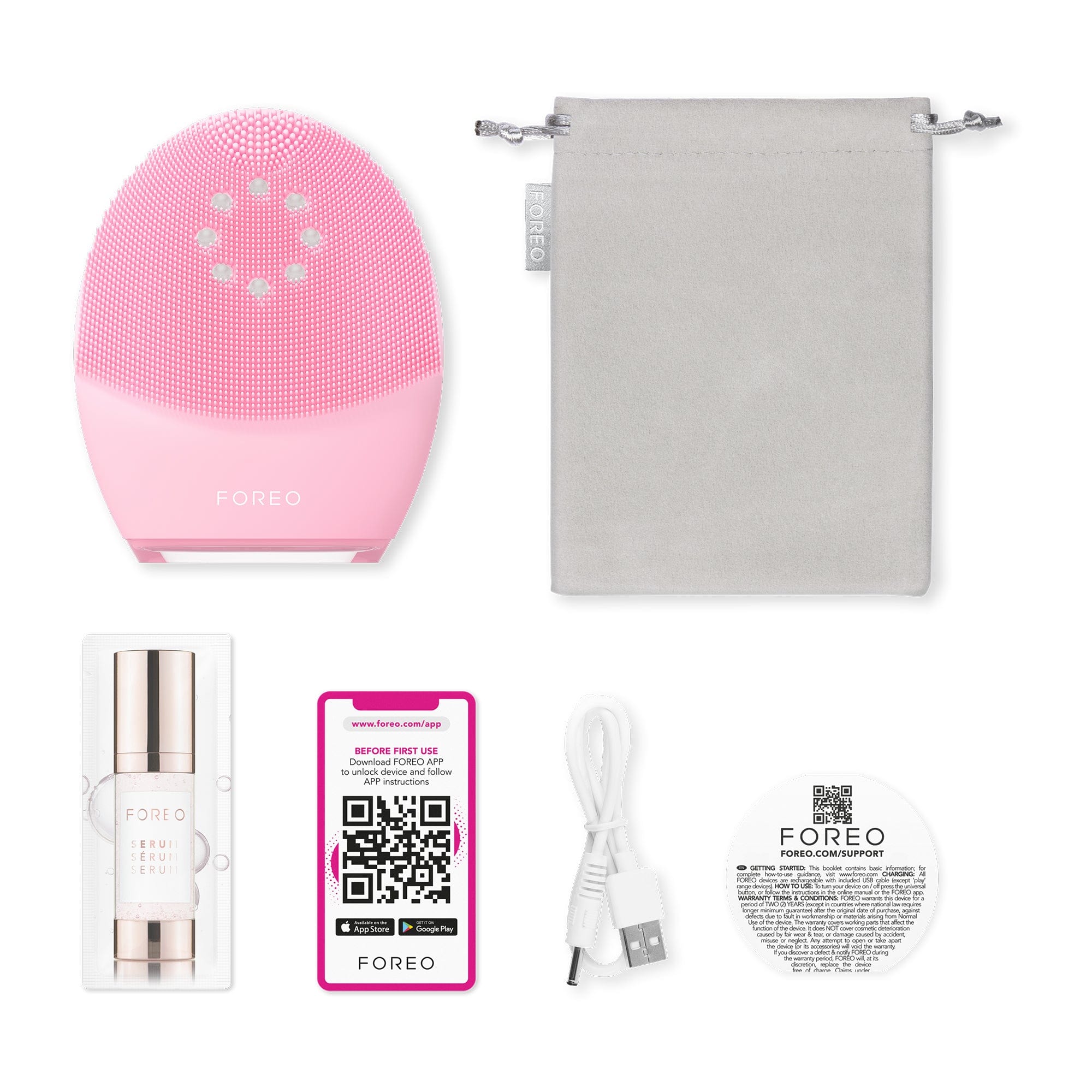 FOREO LUNA 4 Plus Facial Cleansing & LED Microcurrent Device For
