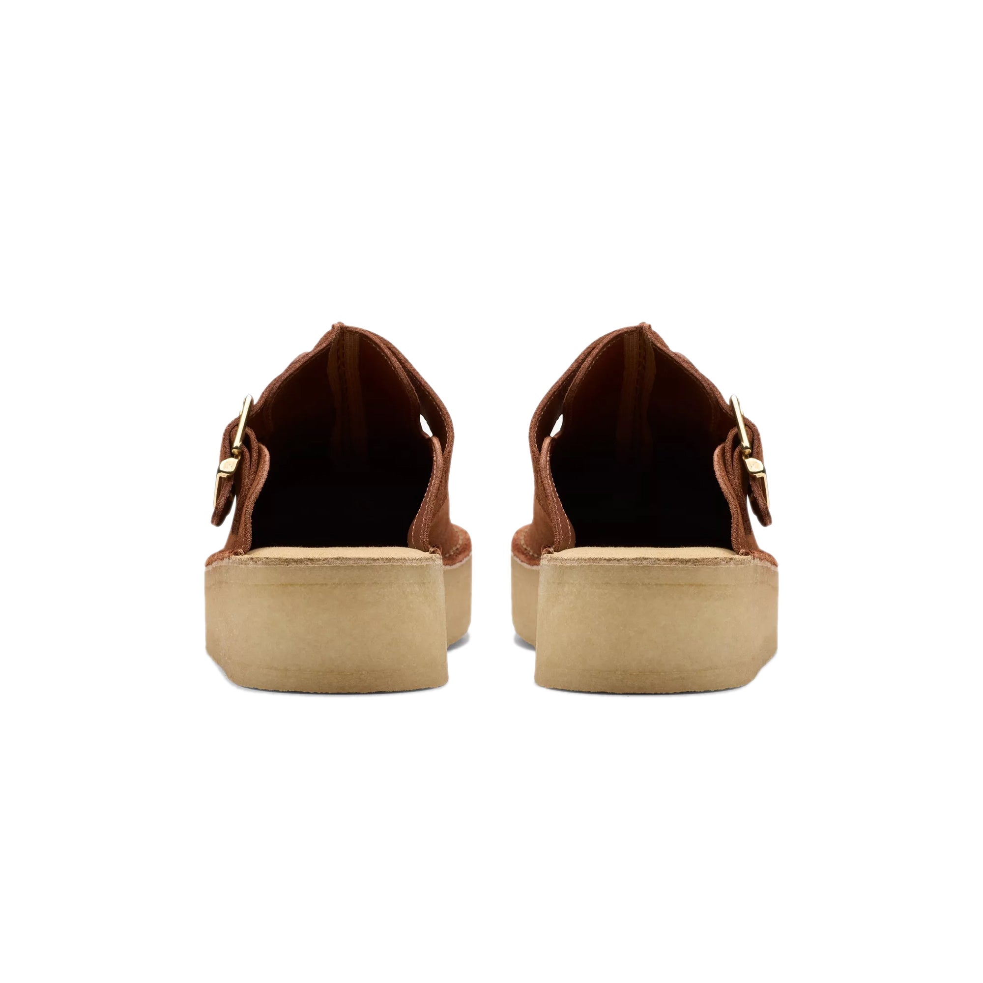 Clarks Womens Trek Wedge Mules – Extra Butter