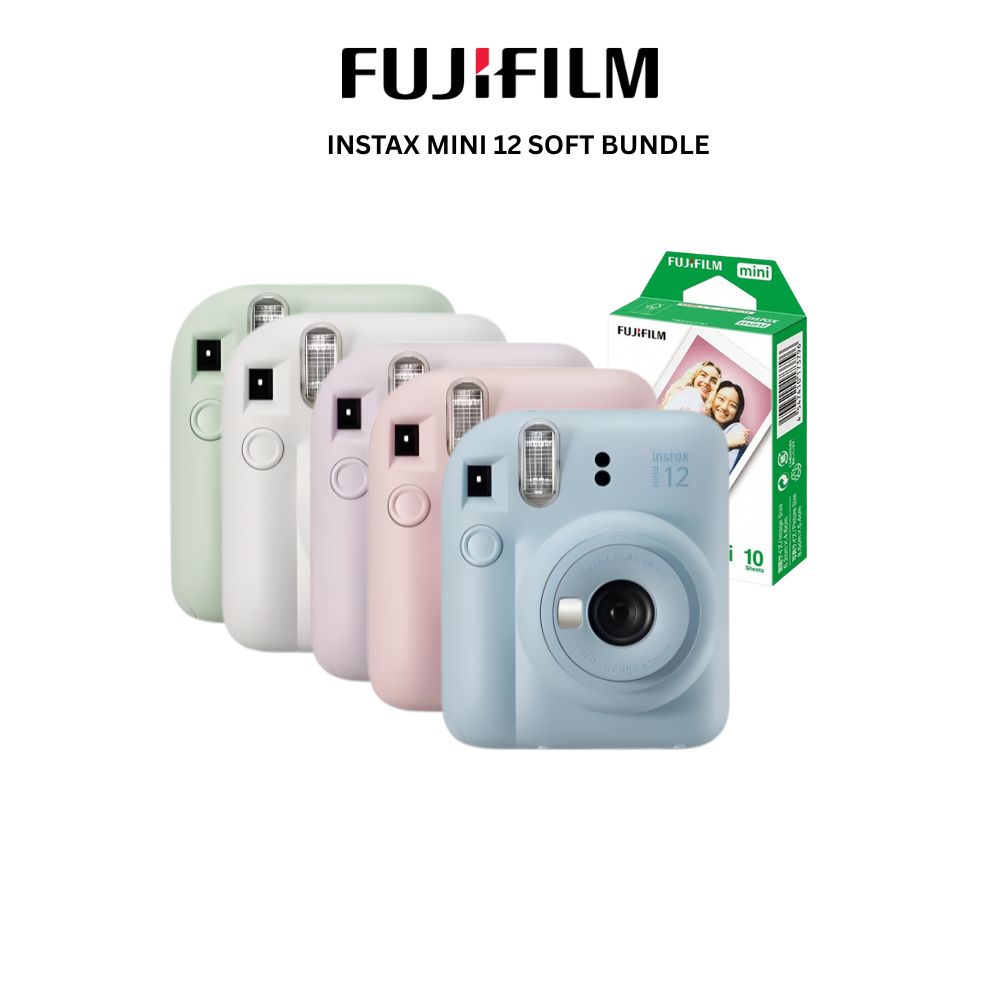 FUJIFILM Instax mini 12 + Instax mini film 10 sheet (Soft bundle