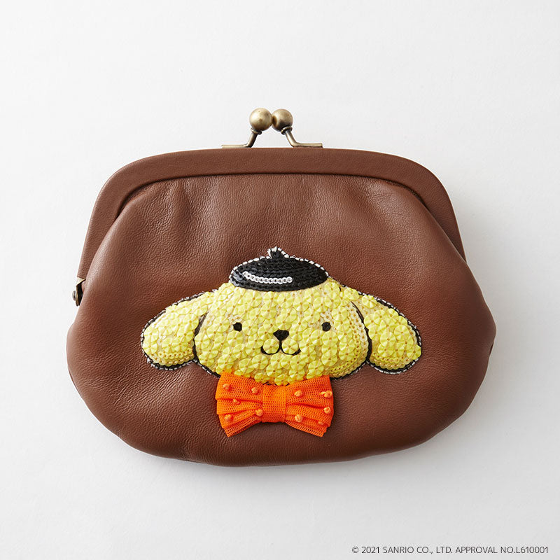 刺繍がま口ポーチ ポムポムプリン – FAN+Life