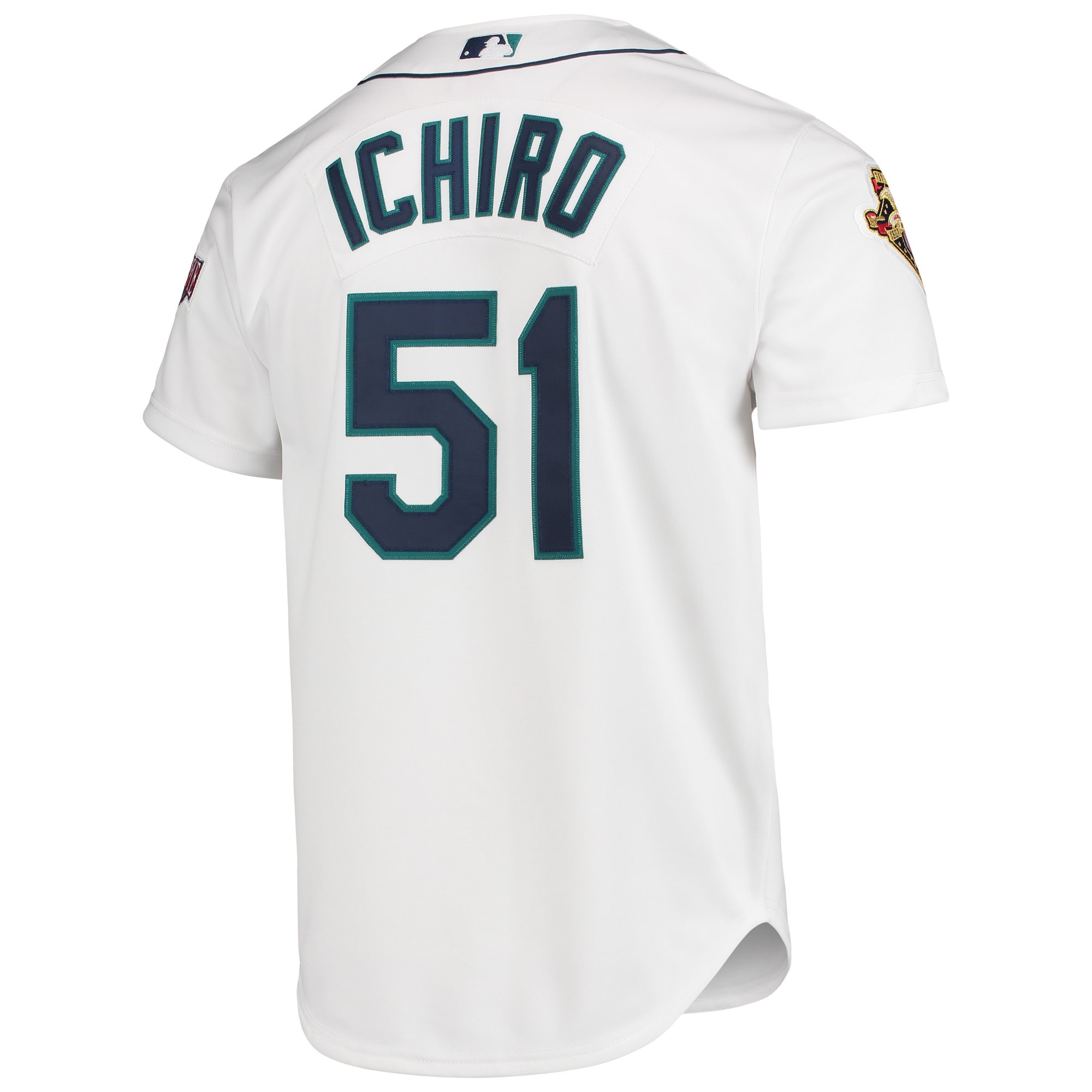 Men's Seattle Mariners Ichiro Suzuki Mitchell & Ness White 2001