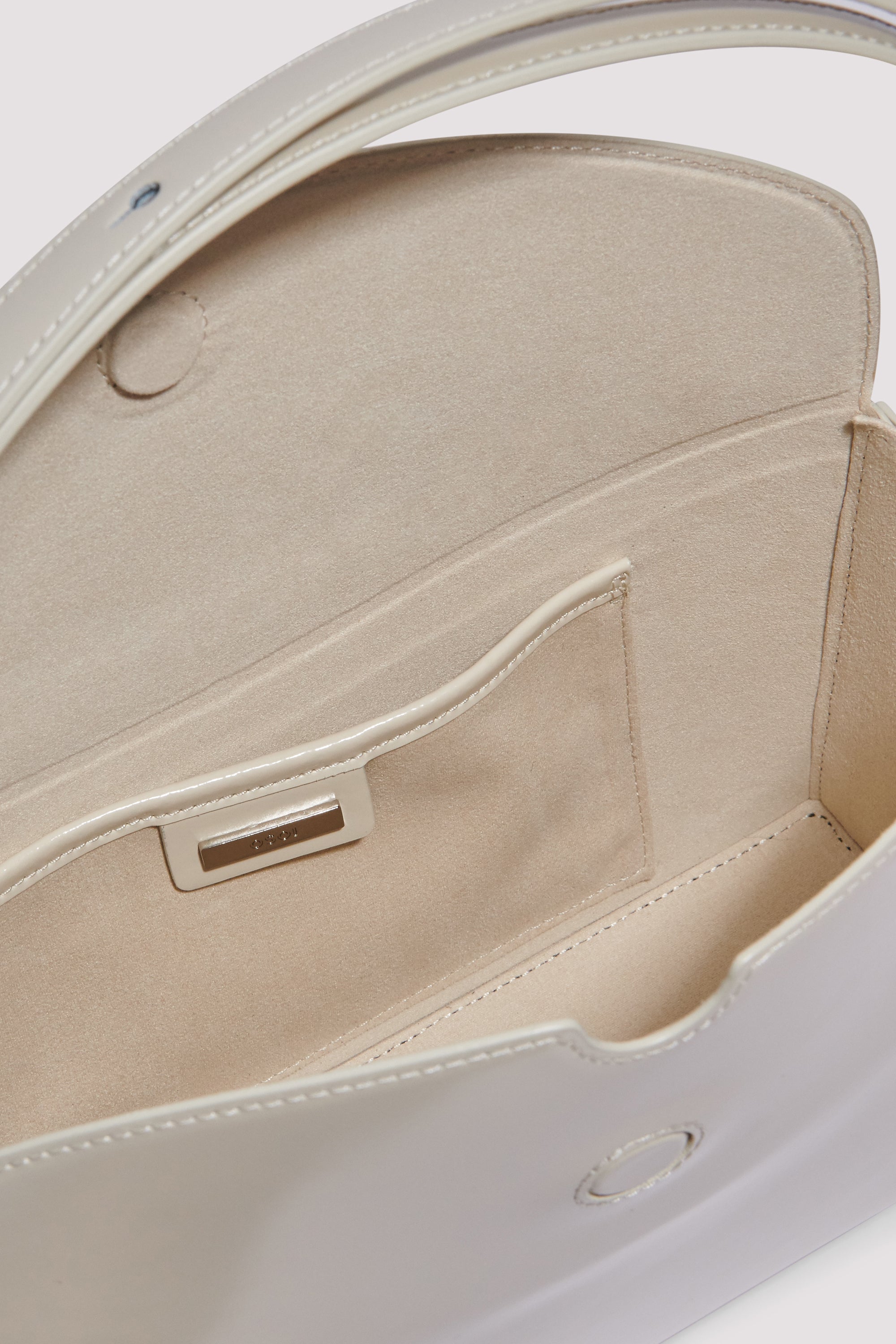 Osoi White Sandy Leather Shoulder Bag