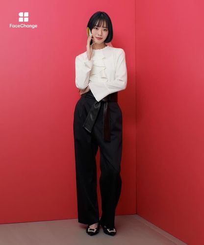 LOULOU WILLOUGHBY】ラッフルスタンドブラウス|allureville OFFICIAL