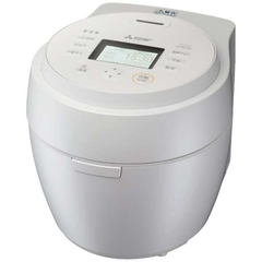 レンタル] [5.5合炊き] 三菱電機 本炭釜 紬 NJ-BW10F ジャー炊飯器 白