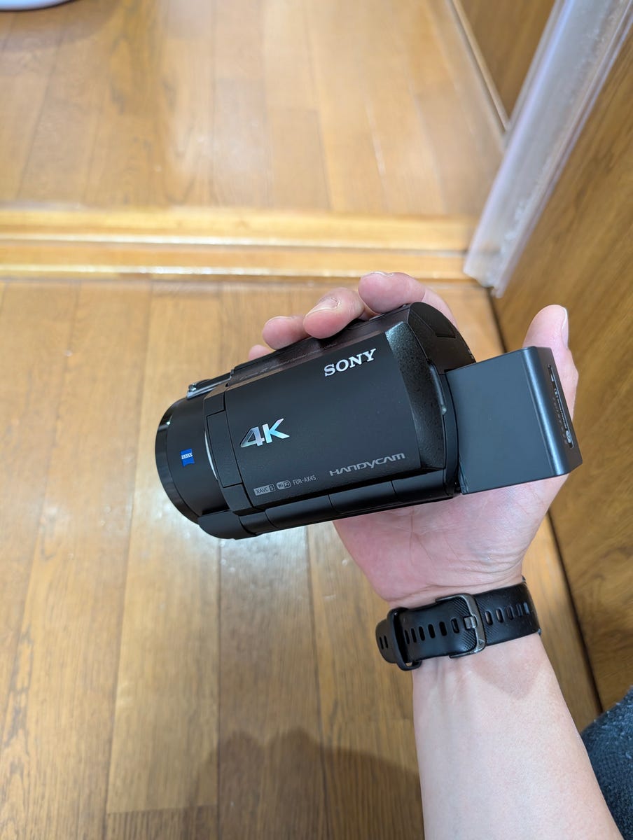 レンタル] ソニー 4Kビデオカメラ FDR-AX45A + 大容量予備バッテリー