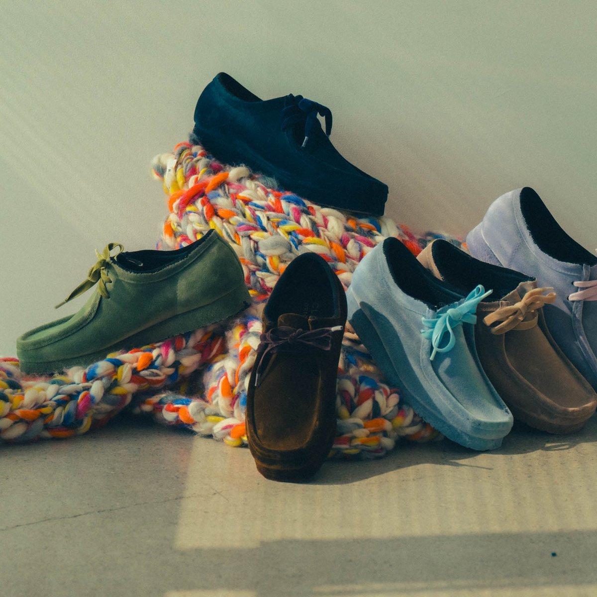 ねいまーる CLARKS クラークス ワラビー ヴィンセントシューレース