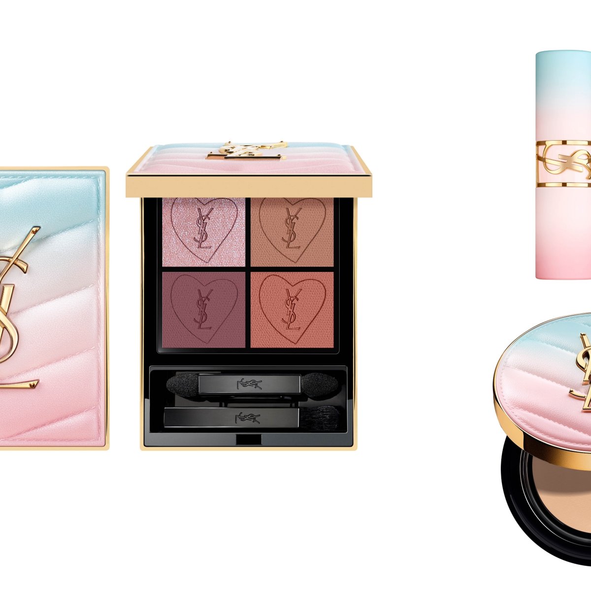 2025年春コスメ】YSL：ブルーとピンクのグラデーションでさまざまな