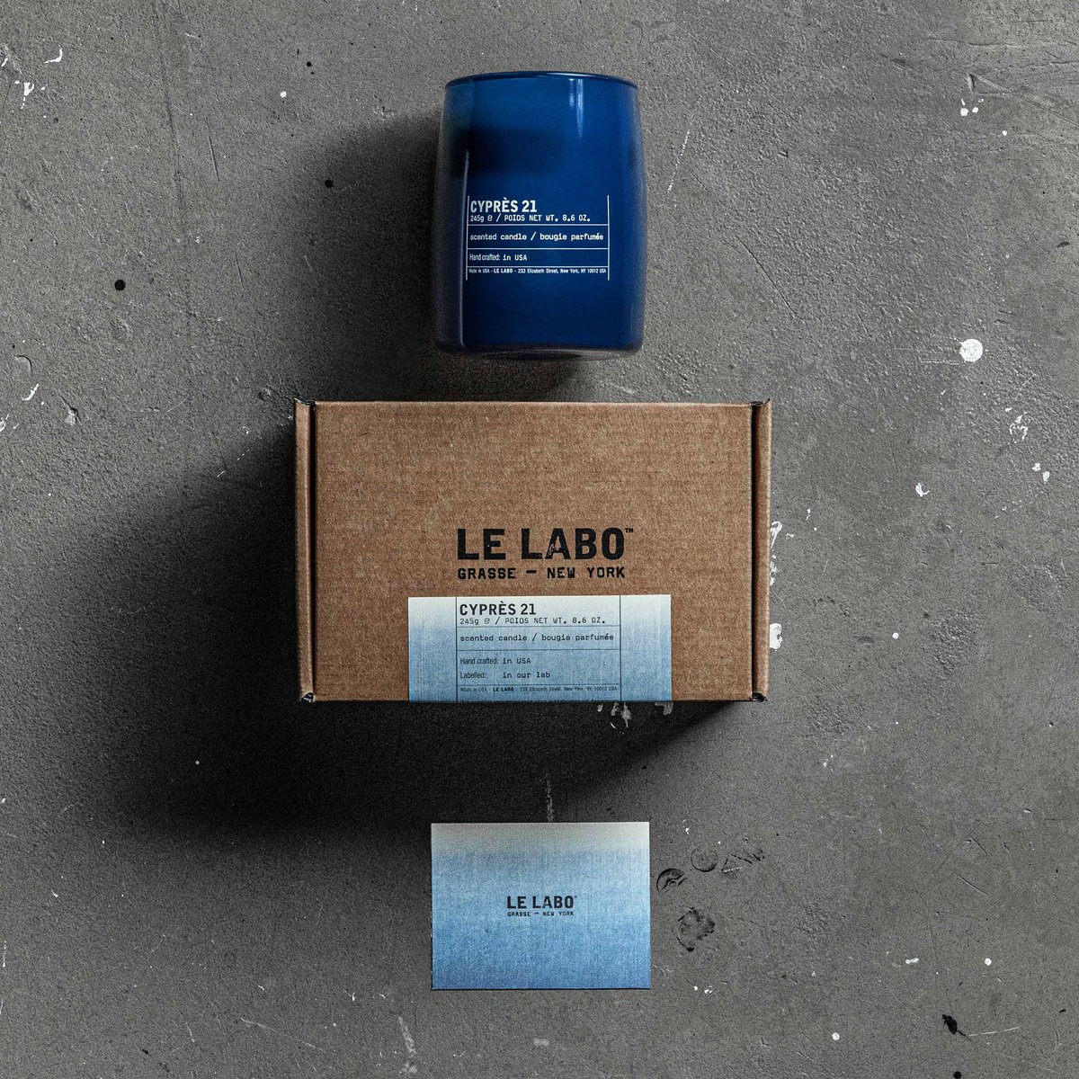 ル ラボから日本の藍染に着想したキャンドル「シプレ 21 インディゴ