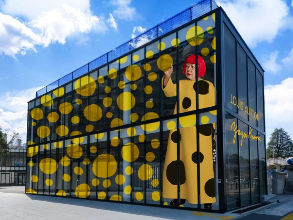 ルイ・ヴィトン×草間彌生、ポップアップが原宿駅前にオープン