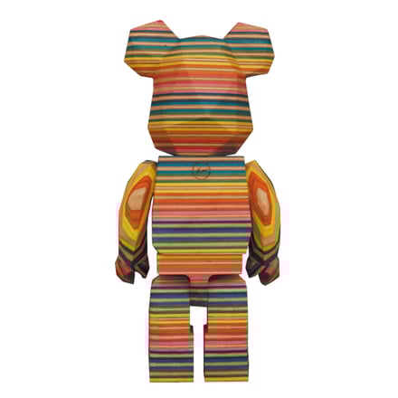 藤原ヒロシ「フラグメント」がアーティストのハロシとコラボ、木製ベア