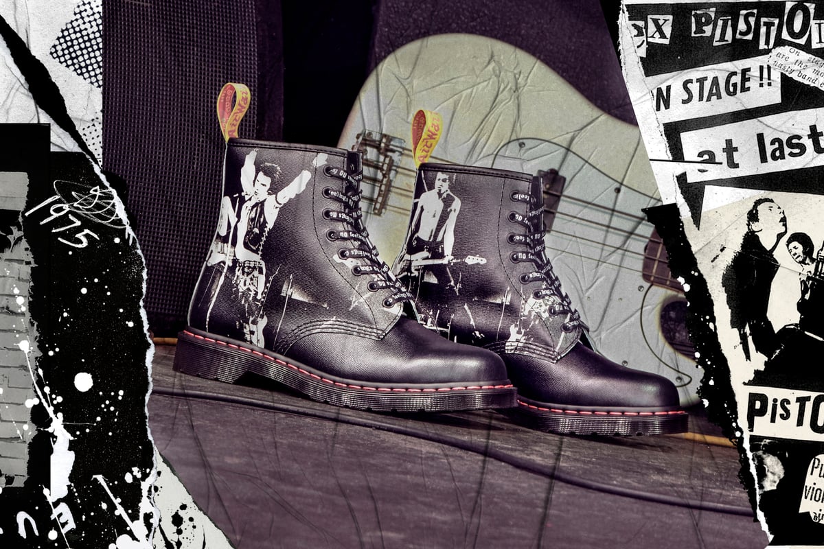 ドクターマーチン」からセックス・ピストルズとのコラボレーション