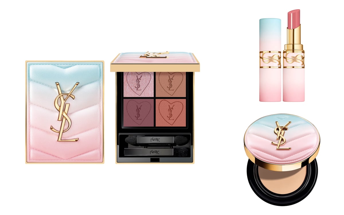 2025年春コスメ】YSL：ブルーとピンクのグラデーションでさまざまな