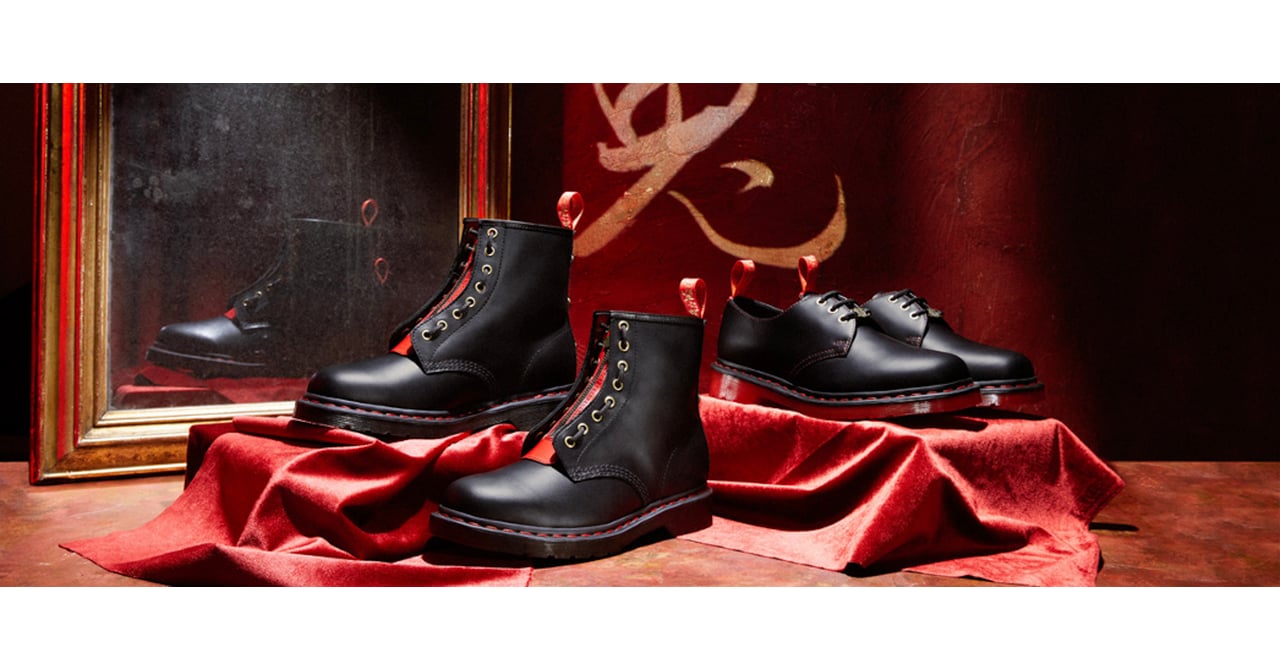 ドクターマーチン」卯年を記念したコレクション ディテールにレッドを採用