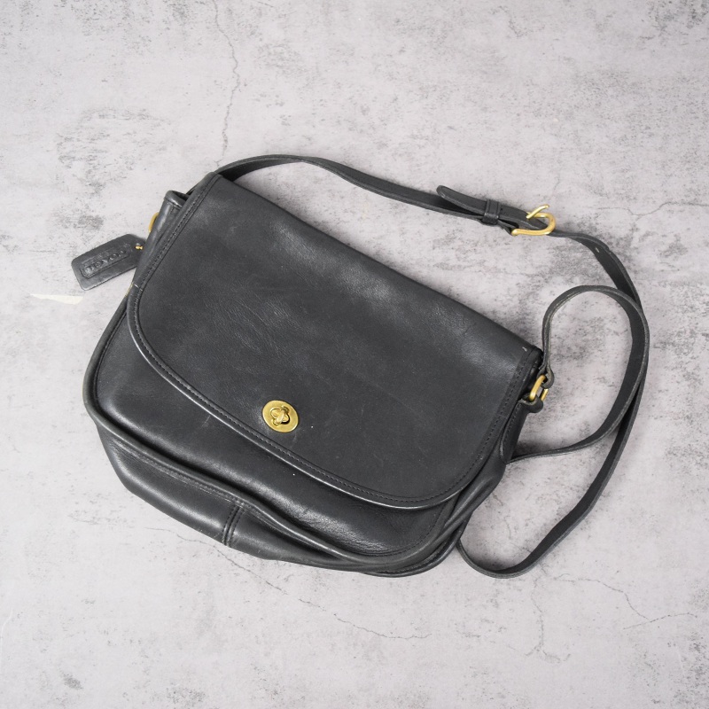 80年代 80s コーチ ブランド オールドコーチ 鞄 かばん 黒 ブラック