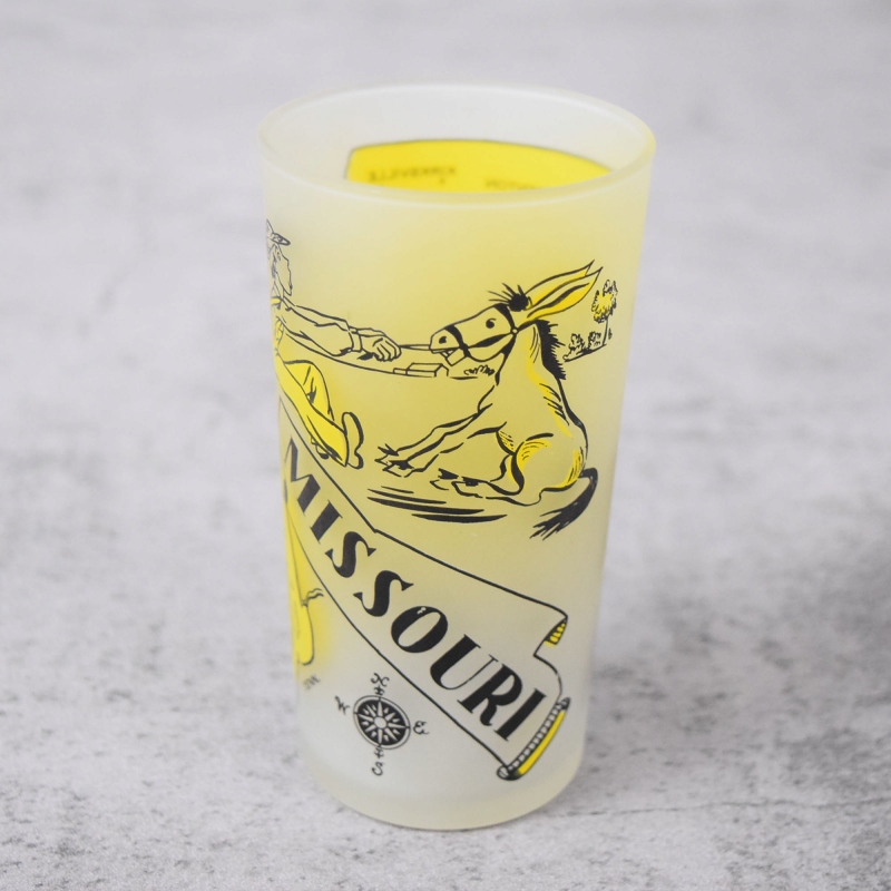 50s 50年代 ヘーゼルアトラス ステートグラス すりガラス コップ