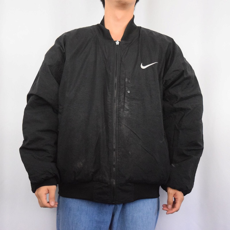 90年代 90s ナイキ スポーツ 黒 ブラック ボンバージャケット