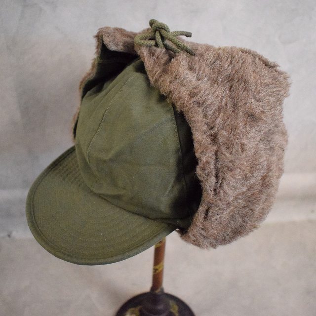 50年代 M-51 アメリカ軍 米軍 カーキ ミリタリー 帽子 耳あて アルパカ