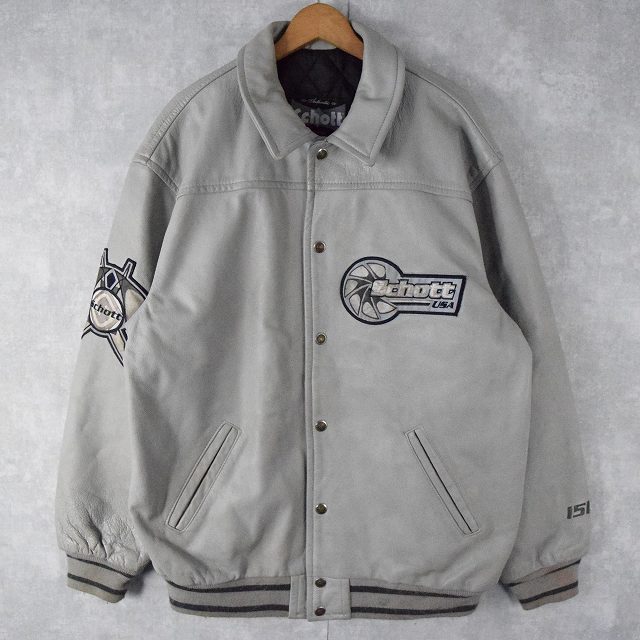 90年代 ショット アメリカ製 本革 ジャケット パッチ付き │ヴィテージ