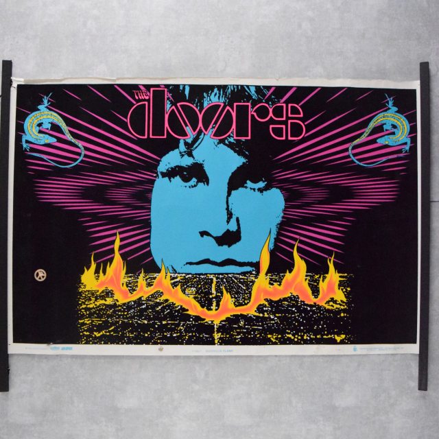 90s 90年代 ドアーズ ジムモリソン フロッキー加工 ブラックライト