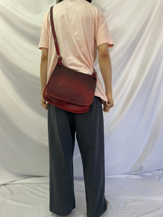 90年代 90s オールドコーチ OLD 赤 レッド バーガンディ 革