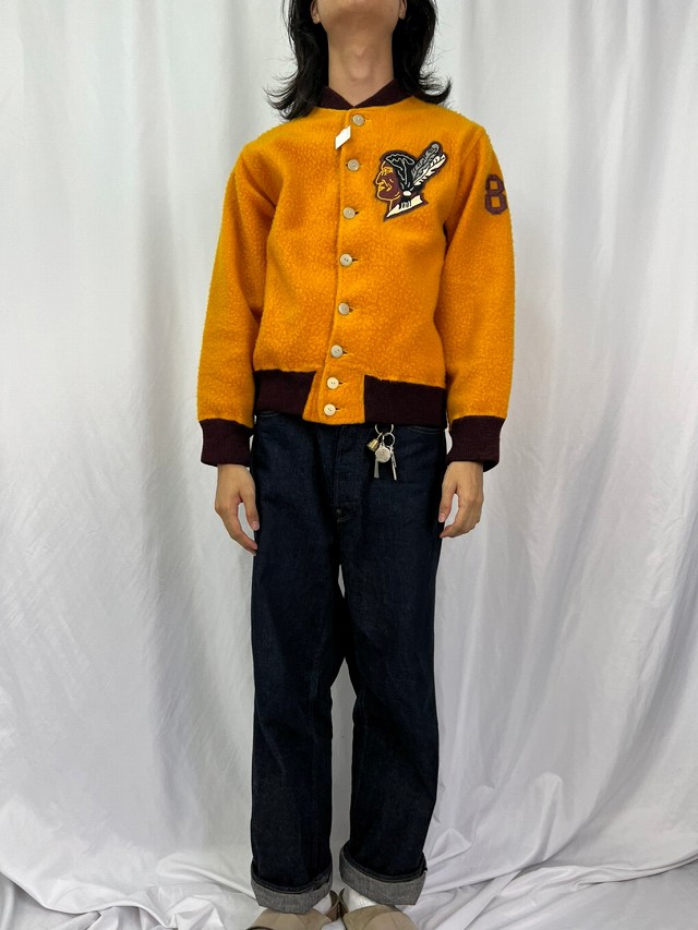 50年代 50s ミシガン スポーツ ボタンスタジャン | ビンテージ古着屋