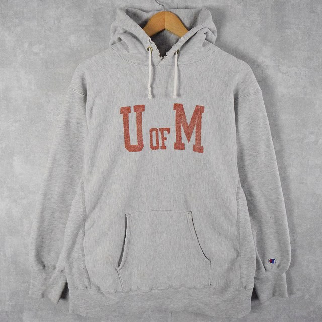 80年代 80s チャンピオン アメリカ製 グレー リバースウィーブ プル