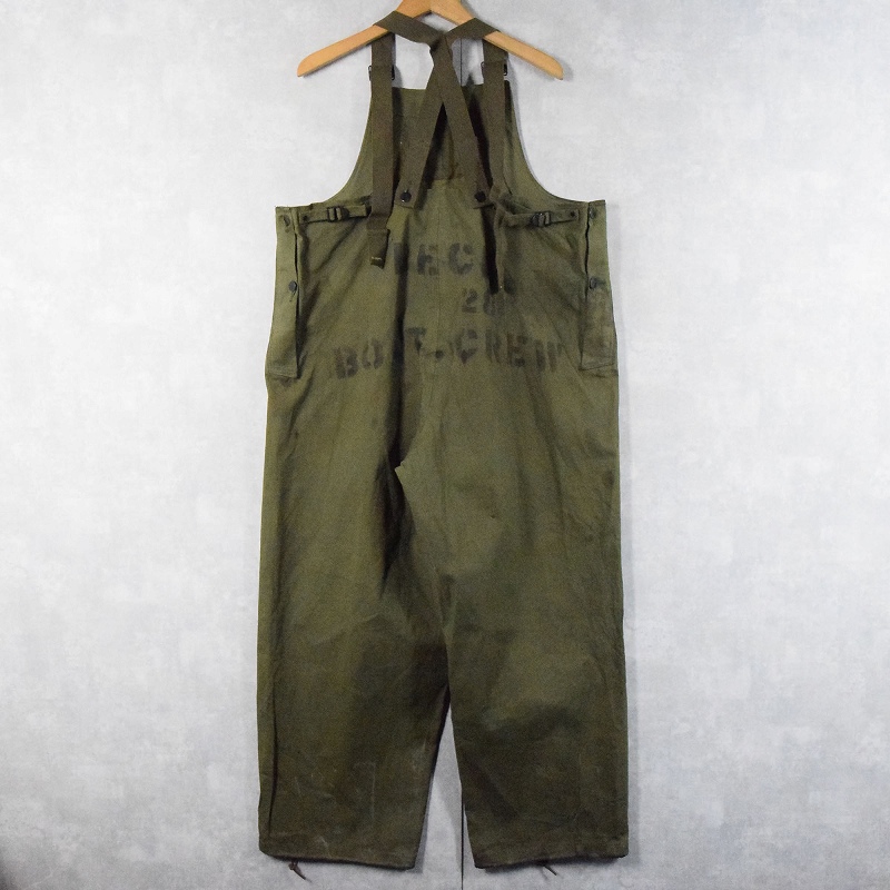 50s 50年代 40s 40年代 デッキレインパンツ オーバオール ミリタリー
