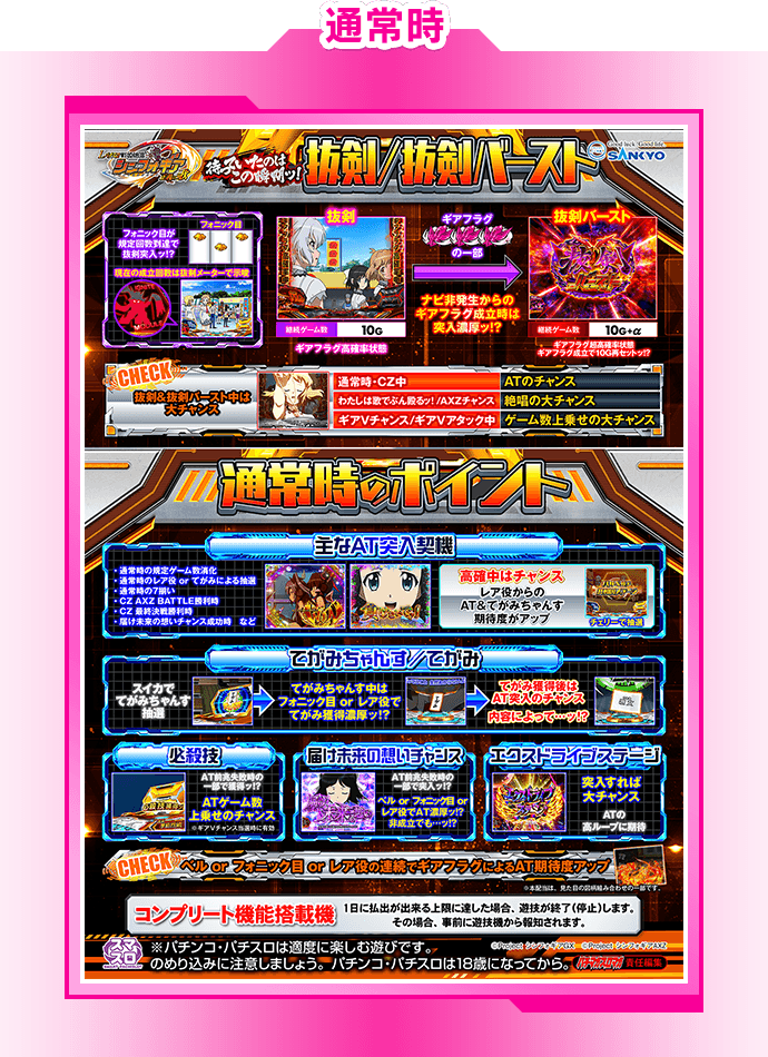機種紹介 | フィーバー戦姫絶唱シンフォギア4｜フィーバー・パチスロ