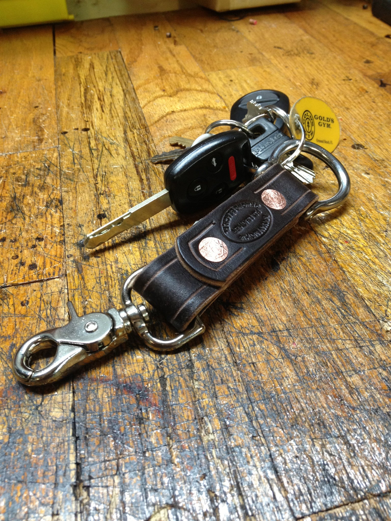 Leather Key Lanyard / Triple Layer | FD Leatherworks - F.D.