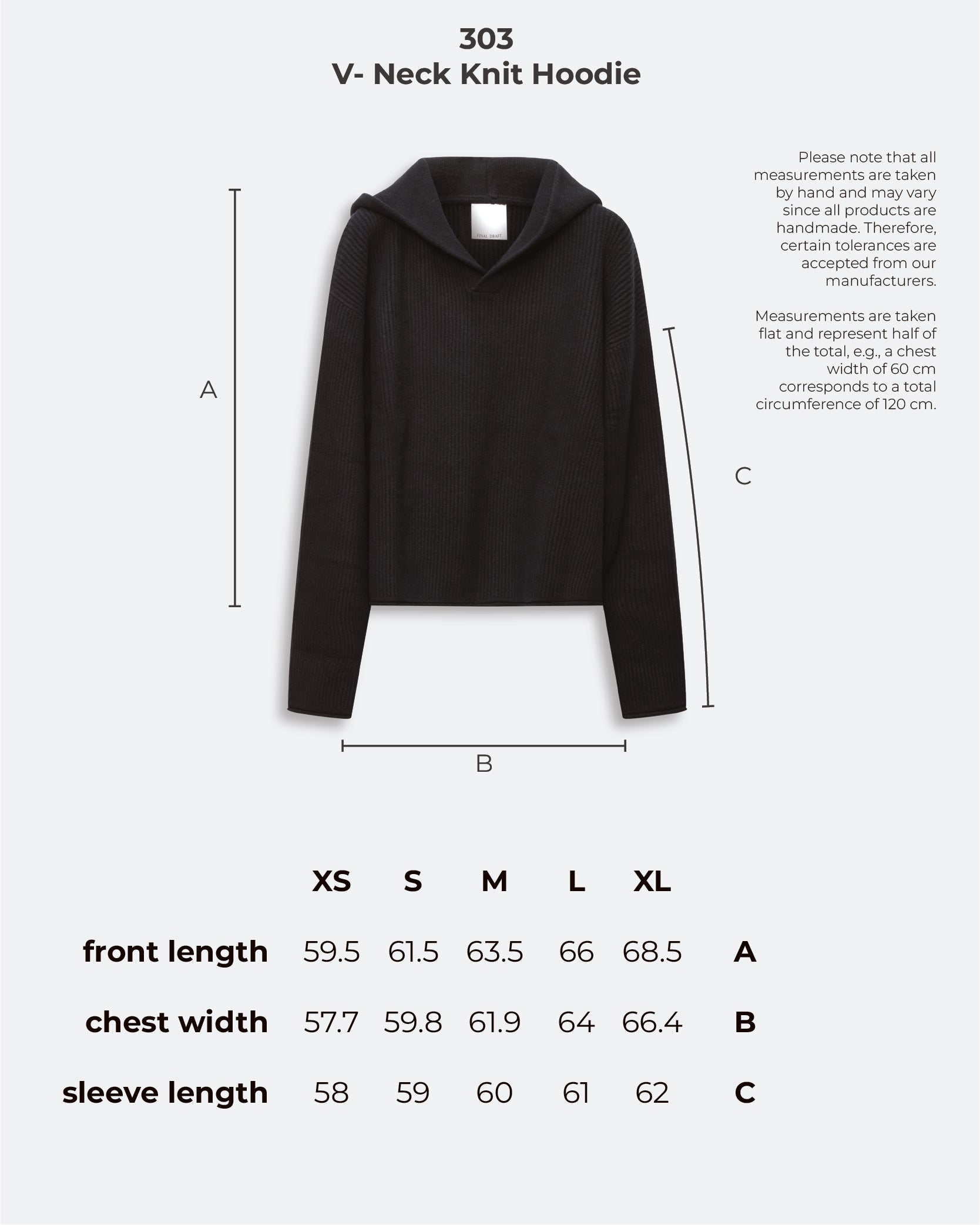 V-Neck Knit Hoodie - Cozy Comfort | Final Draft Clo – finaldraftclo
