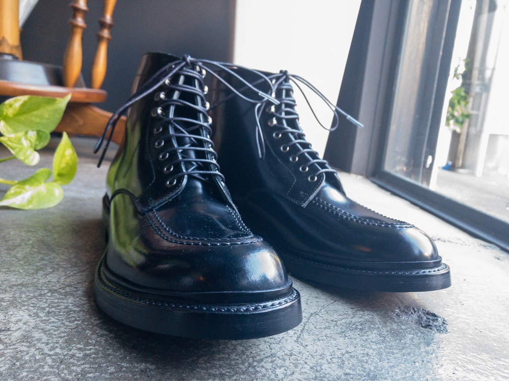オーダーブーツの仕上がり（コードバン・タンカーブーツ